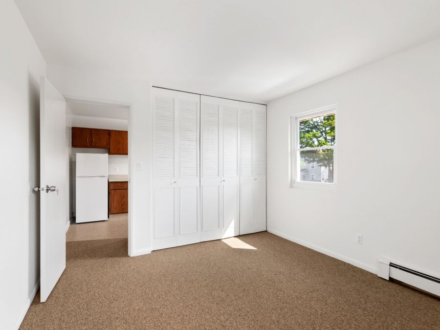 Bedroom with double closet